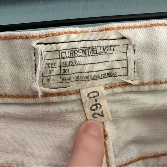 Current/Elliott Stiletto Chance of Rain Harbor Destroy Distressed Jeans sz 29 - Picture 8 of 11